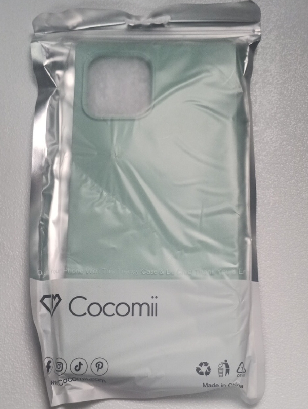 Cocomii Mint Green Square Silicone iPhone 12 Pro Max Protective Phone Case